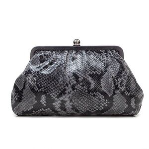 Patricia Nash Ealing Frame Bag, Black Python NWT